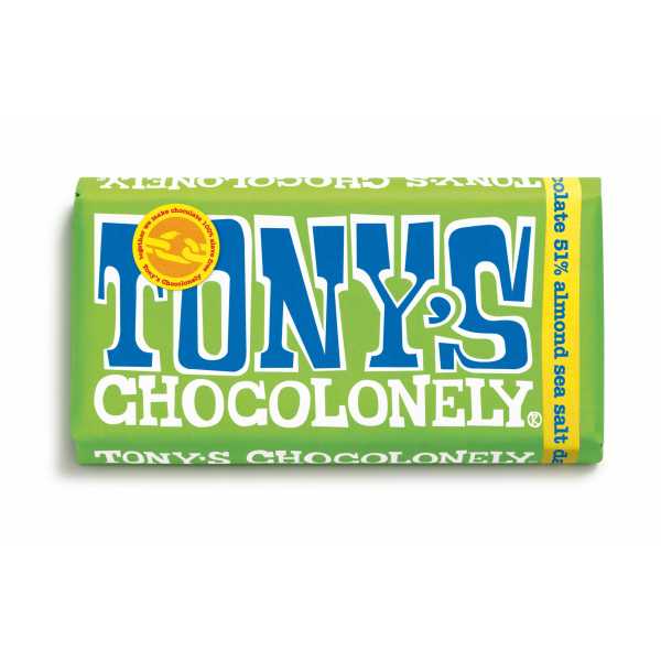 ΣΟΚ.ΥΓΕΙΑΣ 51% ΑΜΥΓΔ.& ΘΑΛΑΣ.ΑΛΑΤΙ TONY'S CHOCOLONELY 180gr