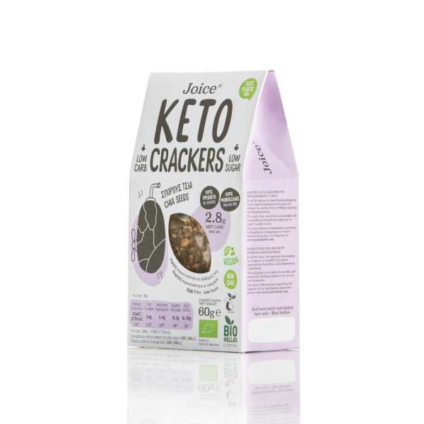 KETO CRACKER CHIA JOICE FOODS 60gr