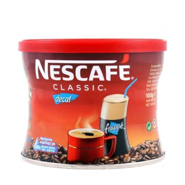 ΚΑΦΕΣ ΣΤΙΓΜΙΑΙΟΣ NESCAFE CLASSIC DECAF 100gr