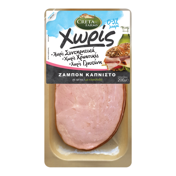 ΖΑΜΠΟΝ ΚΑΠΝΙΣΤΟ ΦΕΤΕΣ "ΧΩΡΙΣ" CRETA FARMS 200gr