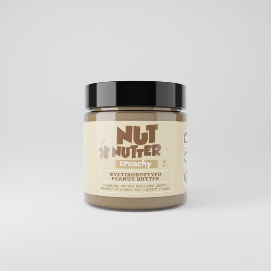 peanutbutter_crounchy_white-550x550 ΦΥΣΤΙΚΟΒΟΥΤΥΡΟ CRANCHY NUTNUTTER 250gr - Image 1