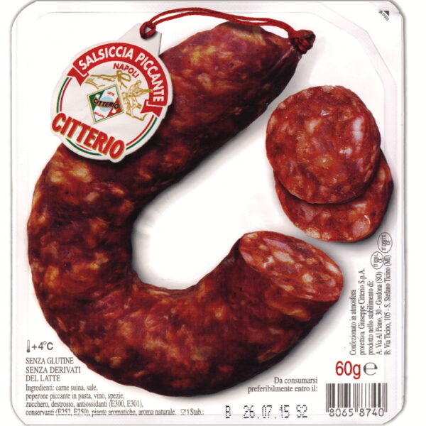 SALSICCIA PICCANTE NAPOLI 60gr