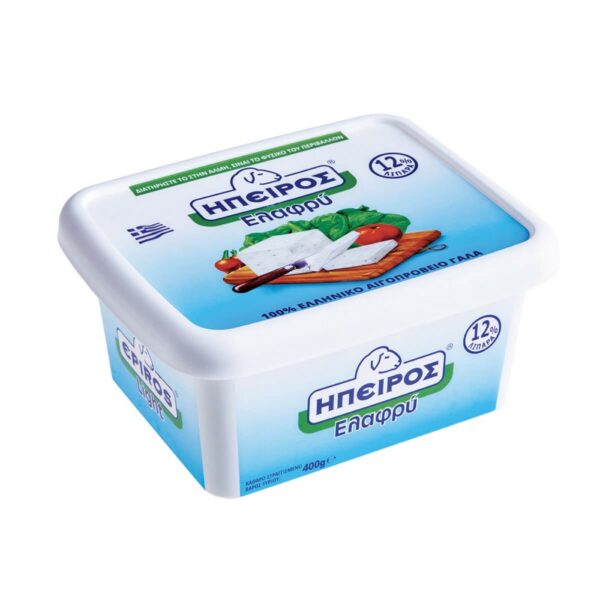 ΛΕΥΚΟ ΤΥΡΙ ΗΠΕΙΡΟΣ ΕΛΑΦΡΥ ΣΕ ΑΛΜΗ 400gr