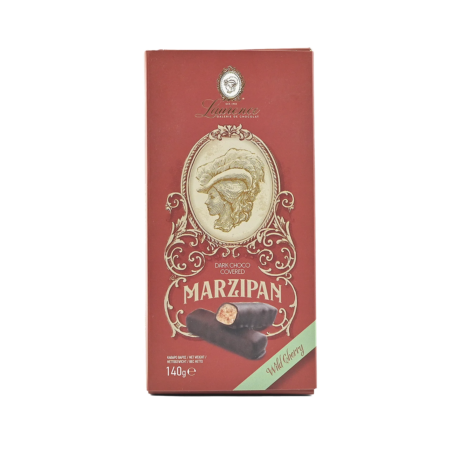 marzipanagriokeraso_1500x ΣΟΚΟΛΑΤΑ MARZIPAN ME ΑΓΡΙΟΚΕΡΑΣΟ LAURENCE 140gr - Image 1
